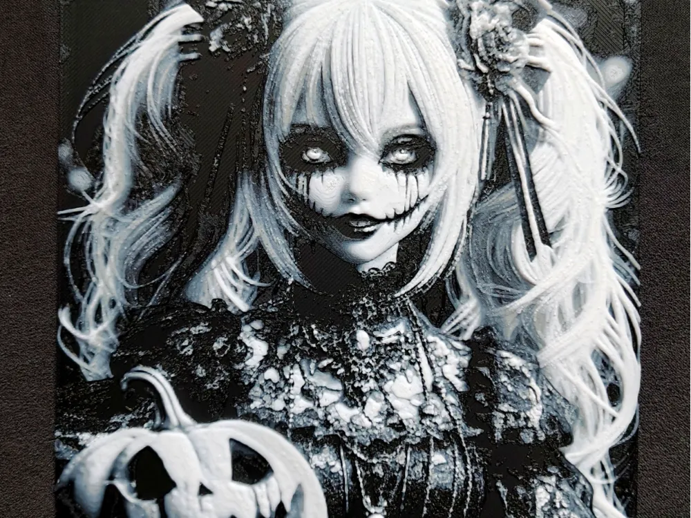 Halloween doll HueForge by fD.667 HueForge model: Halloween doll HueForge by fD.667