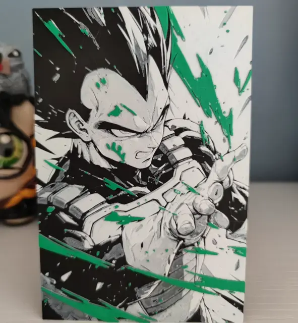 HueForge model: Hueforge Vegeta (DBZ) by Litolunar