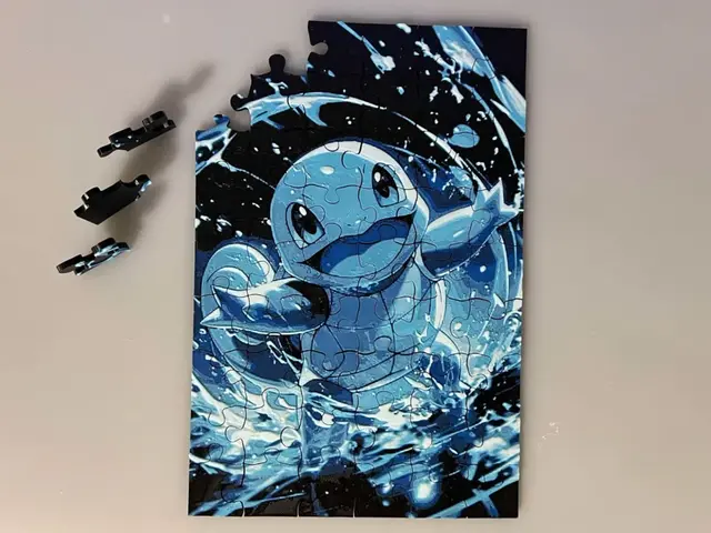 HueForge model: Puzzles: Squirtle Water Pool by 3djd
