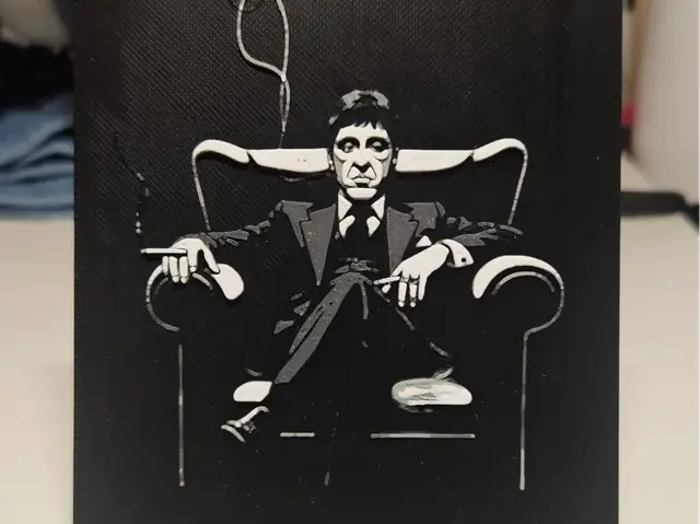 HueForge model: Scarface by Mano's 3d_Art