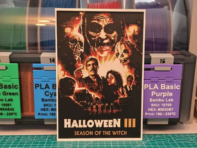 HueForge model: Halloween III: Season of the Witch - Hueforge Art by Lumpy3D