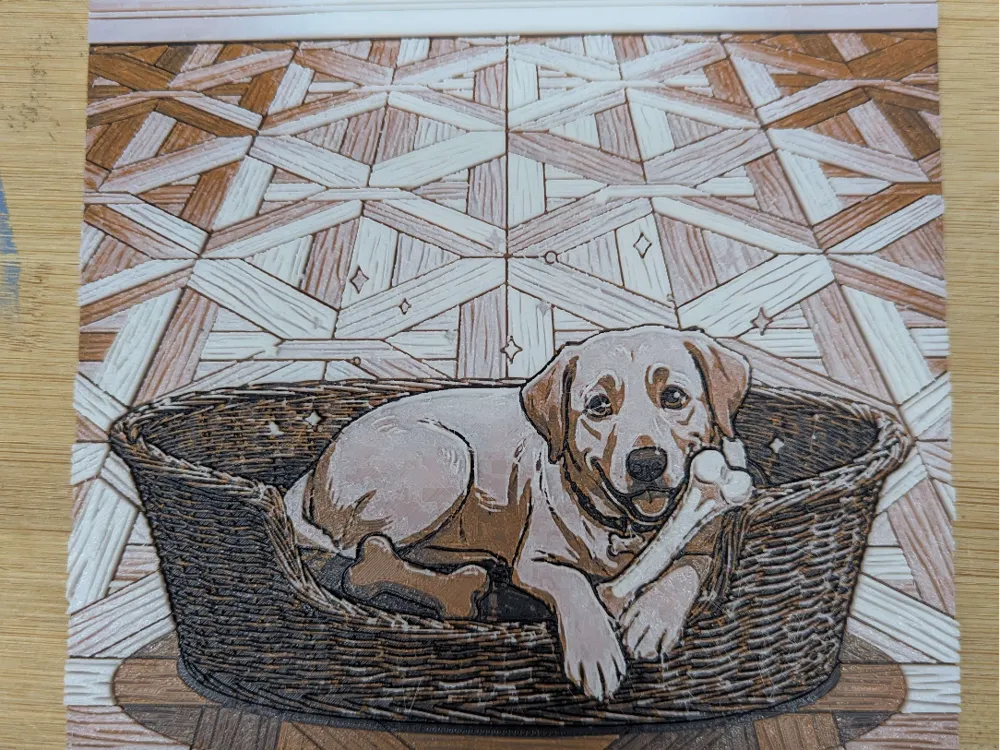hueforge chien by ZombiePaint3D HueForge model: hueforge chien by ZombiePaint3D