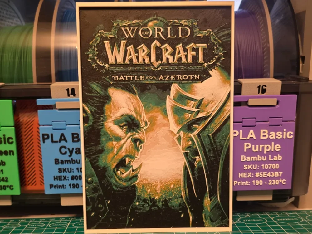 World of Warcraft: Battle for Azeroth - Hueforge by Lumpy3D HueForge model: World of Warcraft: Battle for Azeroth - Hueforge by Lumpy3D
