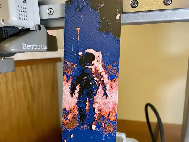 HueForge model: Astronaut Bookmark 2 by 3D_Forged