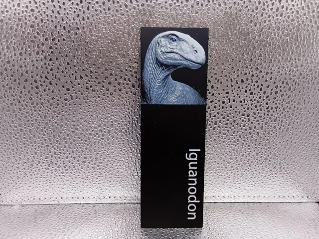 HueForge model: Iguanodon Bookmark hueforge by Borishotch Industries