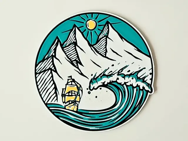 HueForge model: "Arctic Voyage" - Coasters by C3D