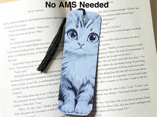 HueForge model: Bookmark, Kitten, Cat, Hueforge by Dame Jo