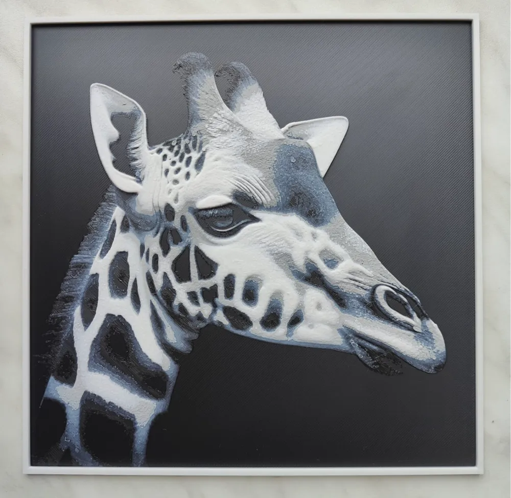 Giraffe - Hueforge by BeaN HueForge model: Giraffe - Hueforge by BeaN
