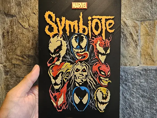 HueForge model: Symbiote Marvel Slipknot Hueforge by Loki