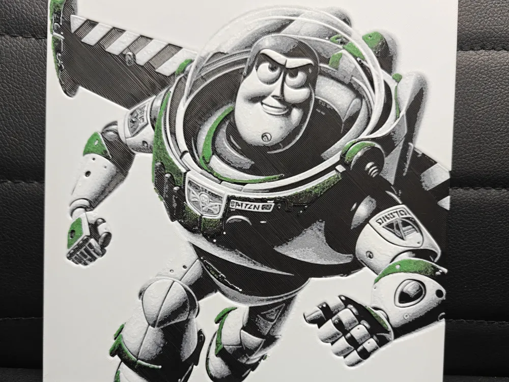 Buzz Lightyear by TheHueforgeLady HueForge model: Buzz Lightyear by TheHueforgeLady