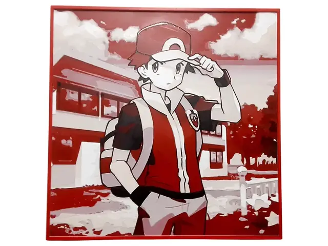 HueForge model: Pokemon Trainer Red Hueforge Ash Ketchum Nintendo by Elsie Moonshadow