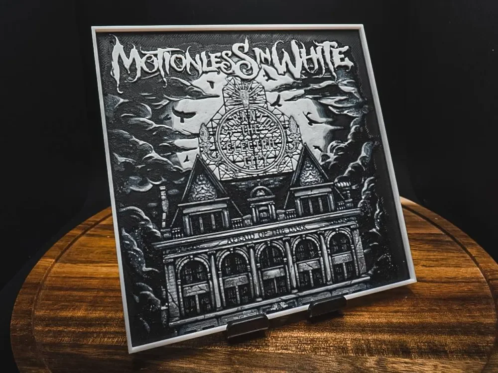 Motionless In White – Afraid Of The Dark(HueForge) by HugheCraft HueForge model: Motionless In White – Afraid Of The Dark(HueForge) by HugheCraft
