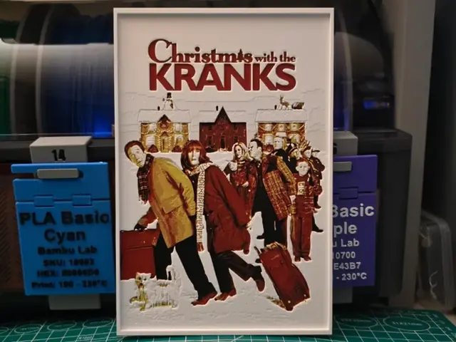 HueForge model: Christmas with the Kranks Poster - Hueforge Art by Lumpy3D