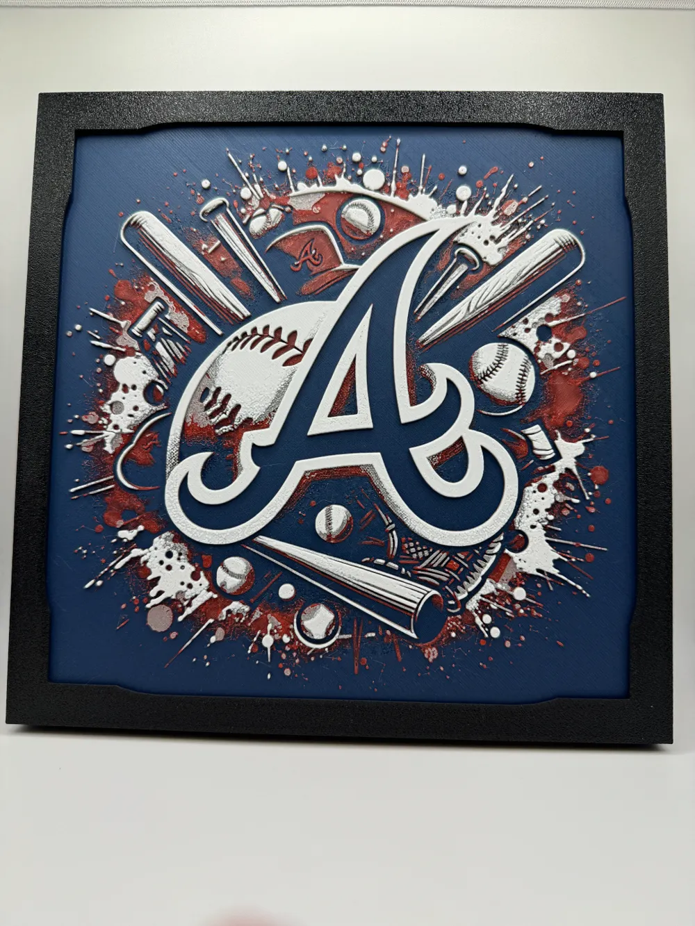 Atlanta Braves - MLB Hueforge by Canadian Gamer HueForge model: Atlanta Braves - MLB Hueforge by Canadian Gamer