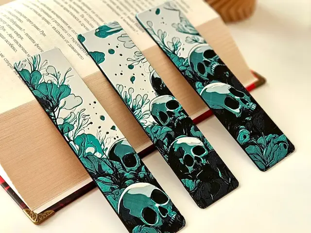 HueForge model: Skull Garden - Bookmarks Set by C3D