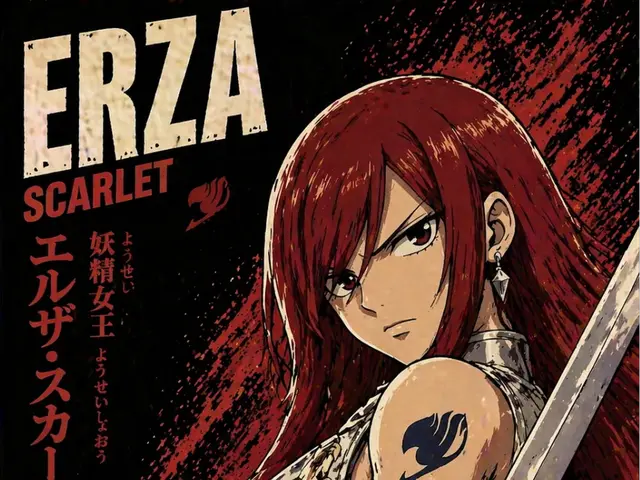 HueForge model: ERZA SCARLET - FAIRY TAIL HUEFORGE  EASY PRINT by Hueforge Maker