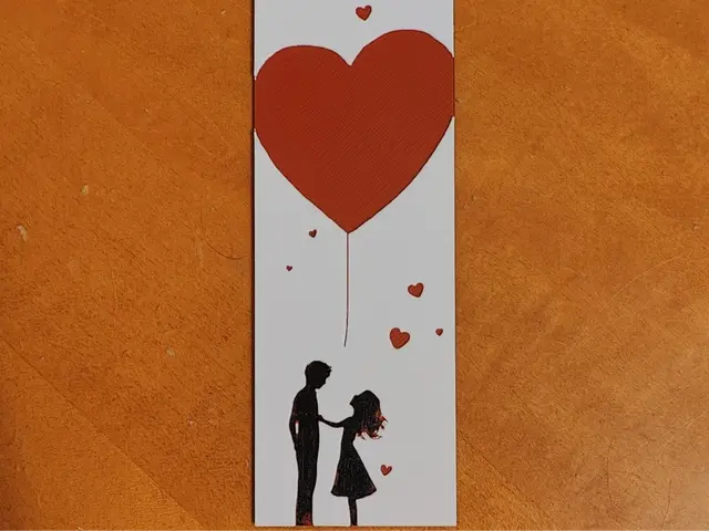 Balloon Heart Bookmark - 3 Colours
