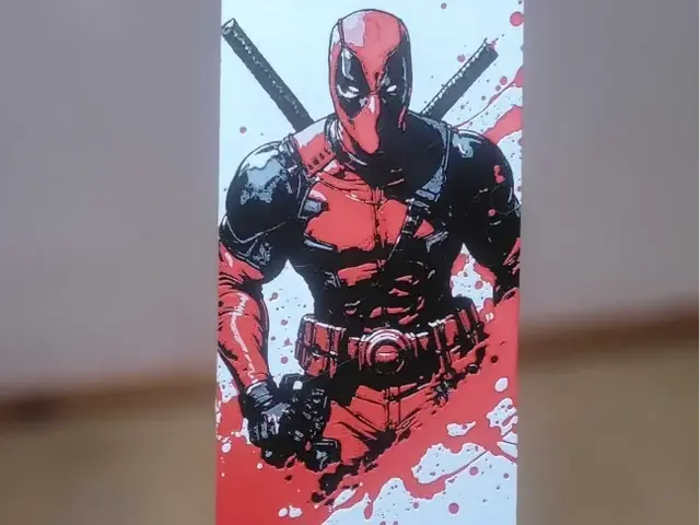 HueForge model: Deadpool by Poly3D