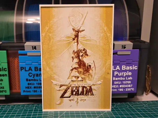 HueForge model: The Legend of Zelda: Skyward Sword - Hueforge Art by Lumpy3D
