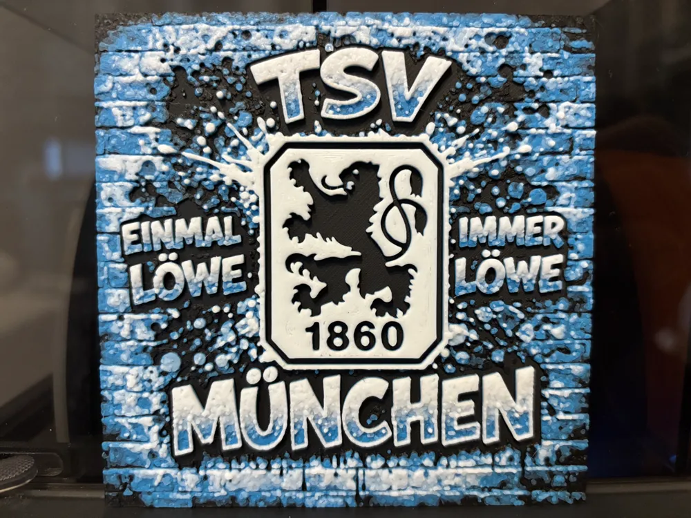 TSV 1860 München Graffiti Hueforge by Reeftank&more HueForge model: TSV 1860 München Graffiti Hueforge by Reeftank&more