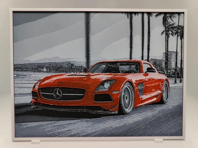 HueForge model: Mercedes Benz SLS - Hueforge by BeaN