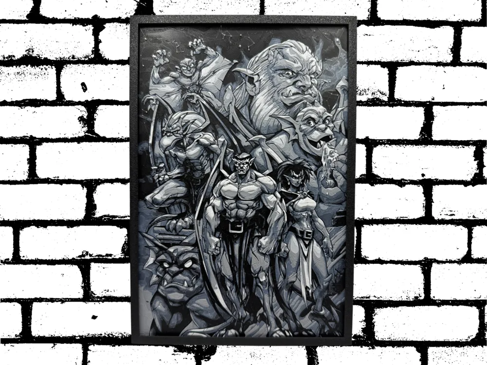 Gargoyles - Disney Cartoon by Canadian Gamer HueForge model: Gargoyles - Disney Cartoon by Canadian Gamer