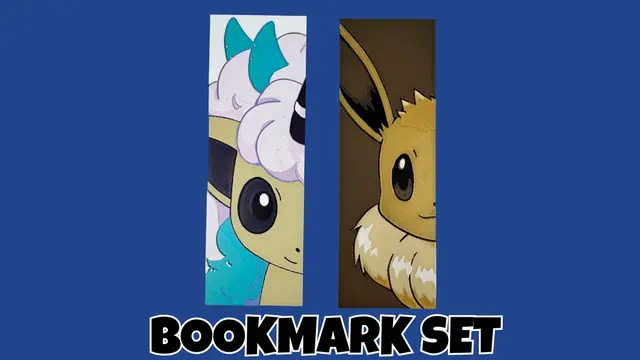HueForge model: Galarian Ponyta & Eevee - Pokemon Face Bookmark Set by Canadian Gamer