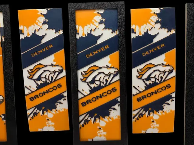 HueForge model: Denver Broncos 50mm x 150mm Bookmark by MythicHue's
