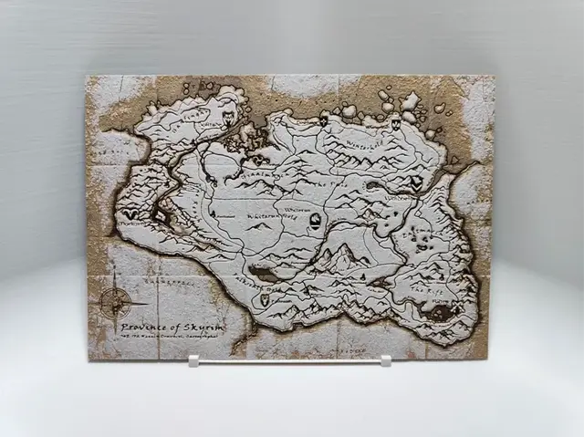 HueForge model: Map of Skyrim - Hueforge by BeaN