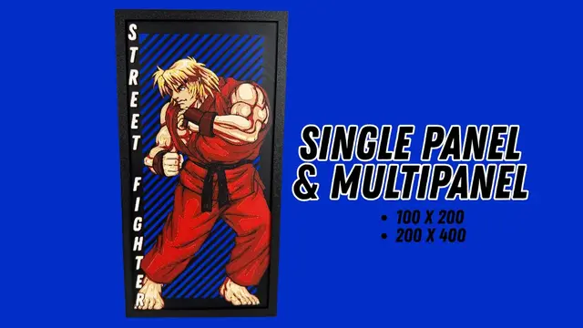 HueForge model: Ken - Street Fighter Hueforge by Canadian Gamer