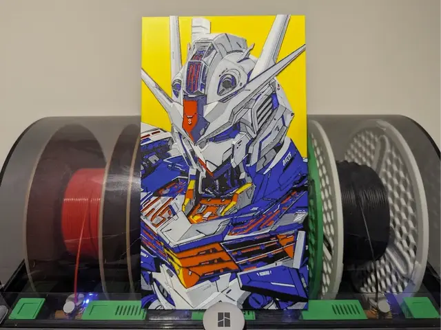 HueForge model: Gundam Aerial Hueforge (Art by Yumesan) by Razel