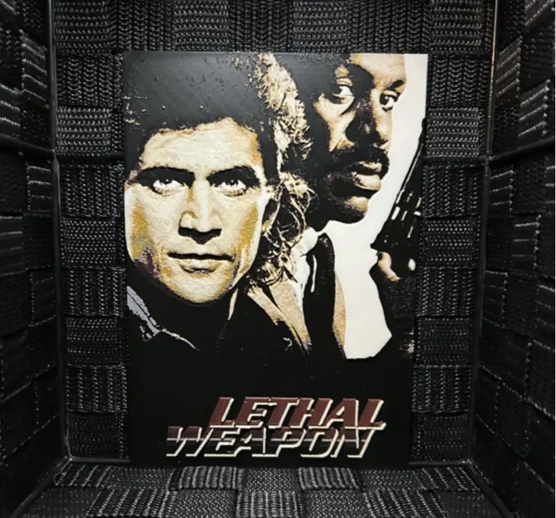 Hueforge Movie Poster - Lethal Weapon - by JoDau HueForge model: Hueforge Movie Poster - Lethal Weapon - by JoDau