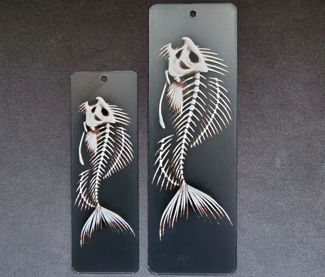 HueForge model: Fish Bones Bookmarks by fD.667