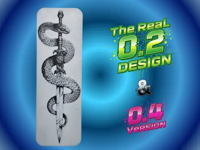 HueForge model: Snake Sword Bookmark by Atrus Design