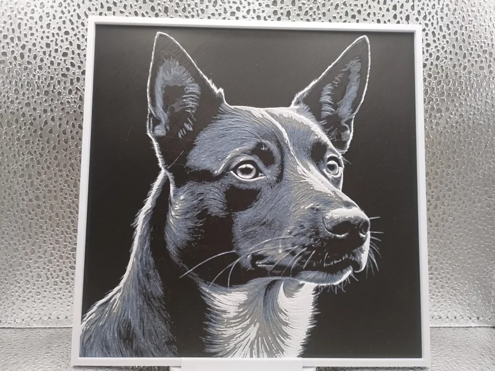 Australian Kelpie – Hueforge 3D-Printed Artwork by Borishotch Industries HueForge model: Australian Kelpie – Hueforge 3D-Printed Artwork by Borishotch Industries