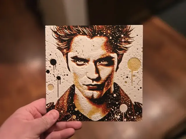 HueForge model: Graffiti Edward Cullen Hueforge by 3Ree Printing