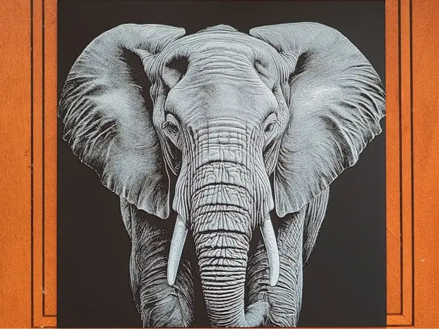 HueForge model: African Elephant - Hueforge by Sarge