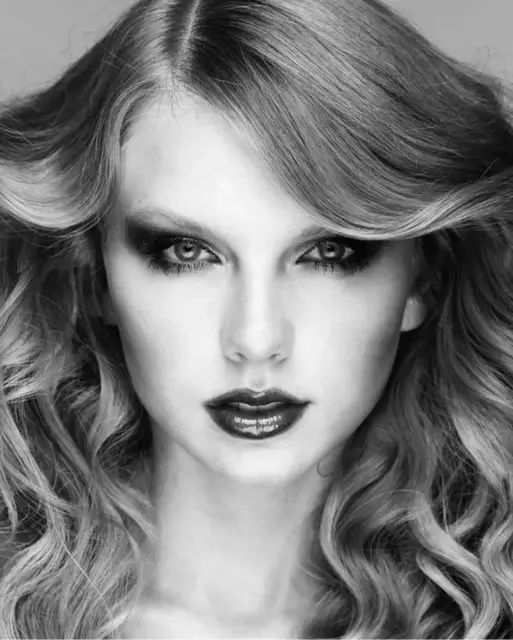 HueForge model: black and white Taylor swift by Morganja