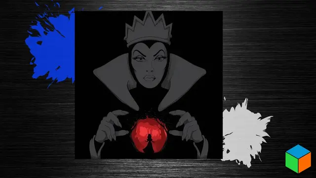 HueForge model: The Fairest of Them All — Snow White's Evil Queen by 3D Prints By Vic