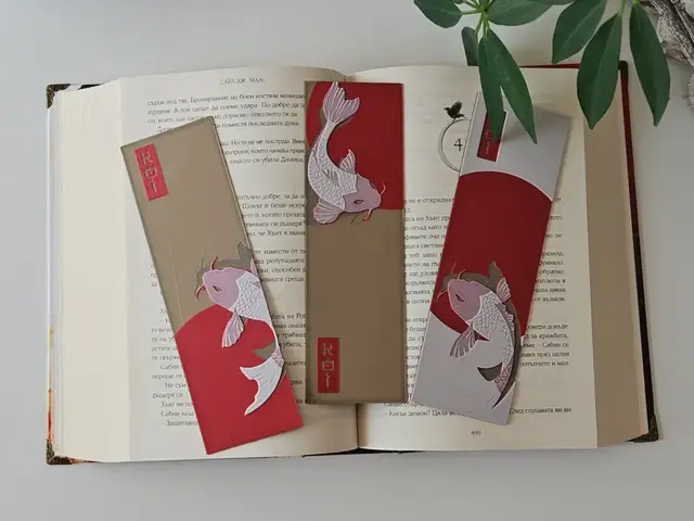 HueForge model: Koi Fish - Bookmarks set by C3D