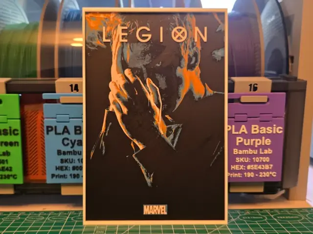 HueForge model: Legion Series Poster - Hueforge Art by Lumpy3D