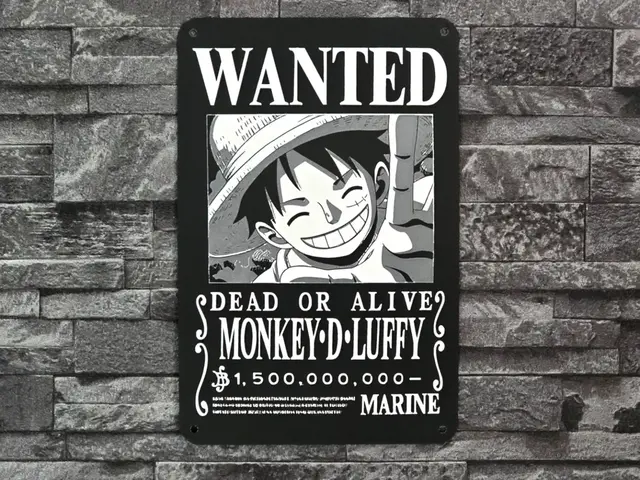 HueForge model: Hueforge Wanted Luffy 4 colors by StefBull85