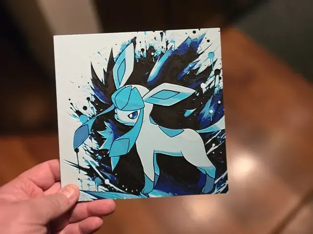 HueForge model: Graffiti Glaceon Hueforge by 3Ree Printing