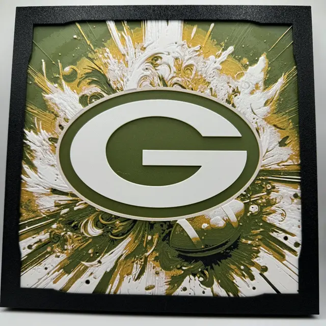 HueForge model: Green Bay Packers - NFL Hueforge by Canadian Gamer