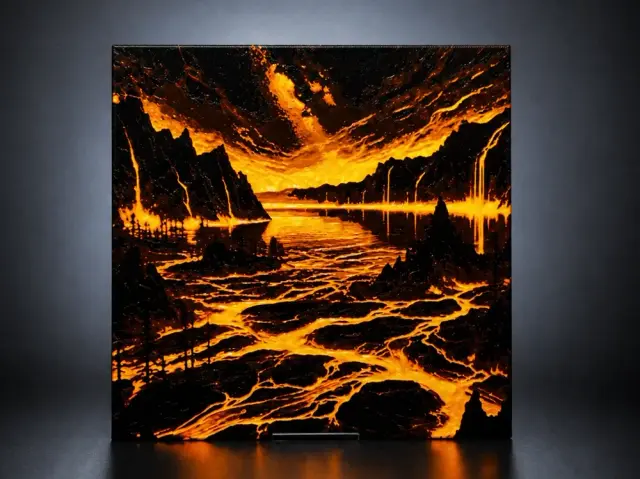 HueForge model: Lava Horizon - The Molten Dawn by Aleksandr