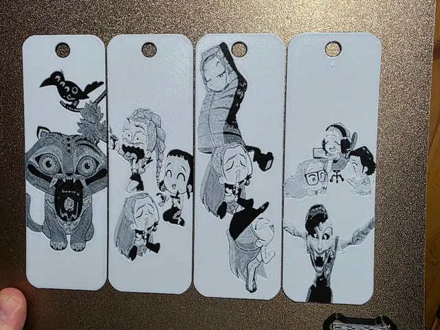 HueForge model: K-Pop Demon Hunter Fan Art Bookmarks 2 color NOAMS by AirMechDesigns