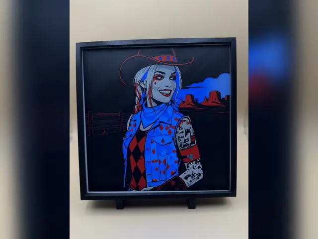 Harley Quinn Cowgirl HueForge Print