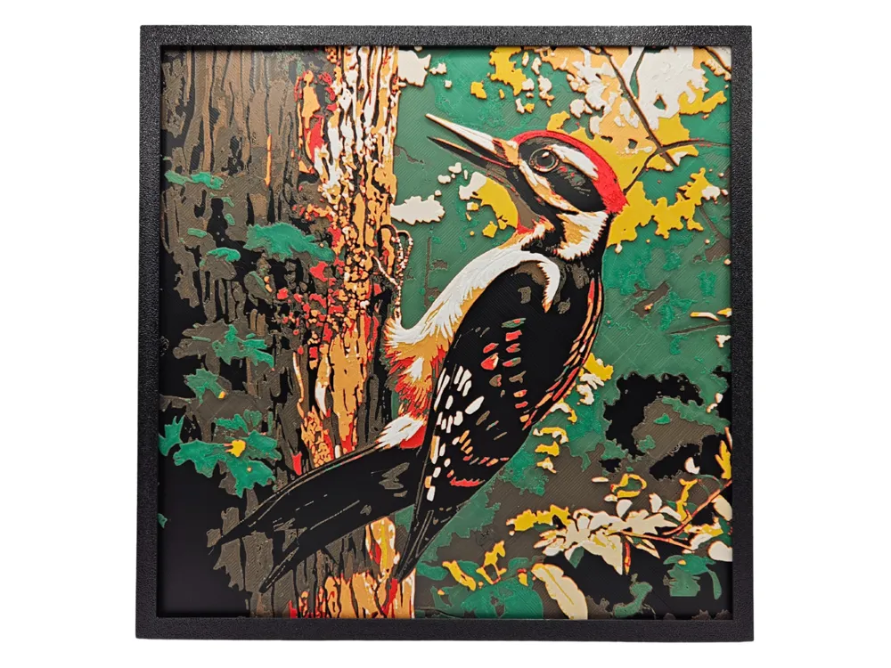 Woodpecker by BusyKikiBee HueForge model: Woodpecker by BusyKikiBee