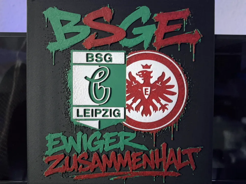 BSGE Chemie Leipzig Eintracht Frankfurt Hueforge by Reeftank&more HueForge model: BSGE Chemie Leipzig Eintracht Frankfurt Hueforge by Reeftank&more