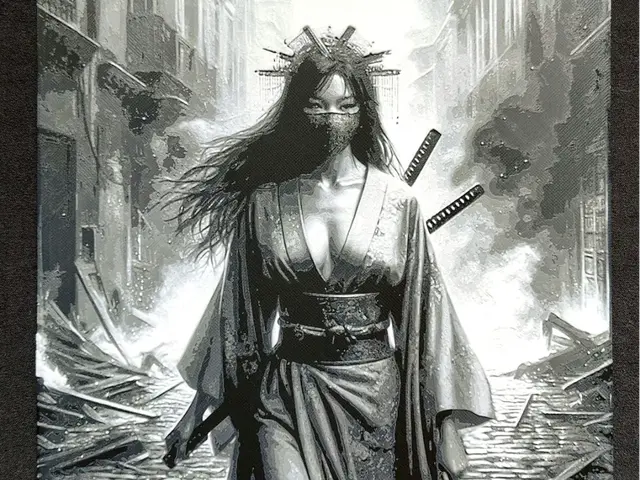 HueForge model: Samurai girl IV. HueForge by fD.667